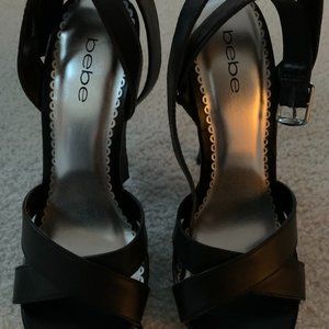 BEBE Women’s 8.0 Black Gaby High Heels Platform Pumps - Sz 8 (NWT)